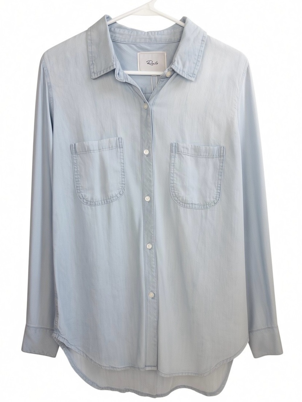 Rails Carter Button Down Denim Shirt Light Vintage Wash Size Small NWT